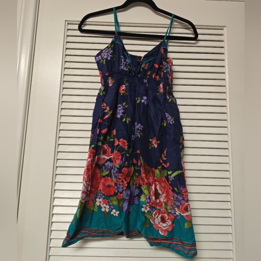 Forever 21 - 100% Cotton Floral Sleeveless Dress With Adjustable Straps
